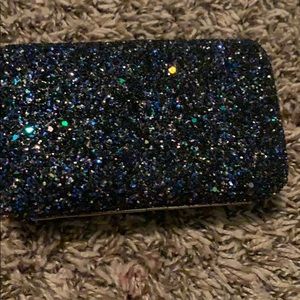small glitter clutch